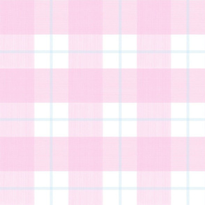  Double Buffalo Plaid in pale Pink and Aqua