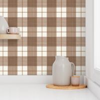 Double Buffalo Plaid in Browns on Cream