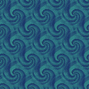 Blue Waves Mosaic