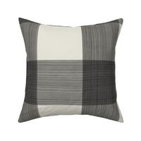 Black on Cream 6" Buffalo Plaid