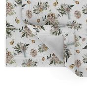 Winter Floral - Pine in Neutral Colors