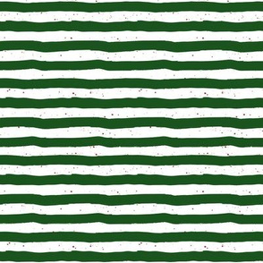 8" Green Stripes Red Dots