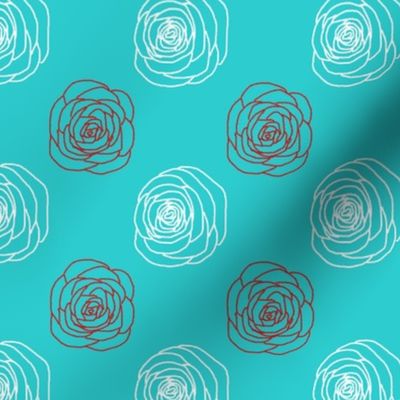 Mod Chalkline Rose | Retro Festive