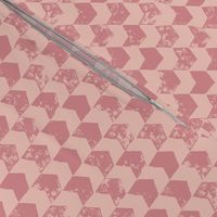 Pink distressed chevron