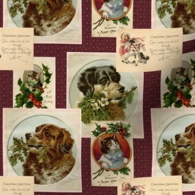 Victorian Pet Postcards for Christmas