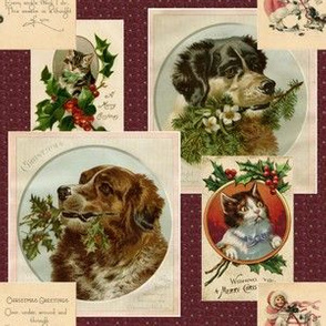 Victorian Pet Postcards for Christmas