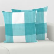 Turquoise 6" Buffalo Plaid 