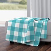 Turquoise 3" Buffalo Plaid