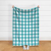 Turquoise 3" Buffalo Plaid