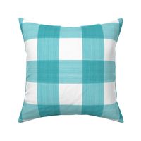 Turquoise 3" Buffalo Plaid