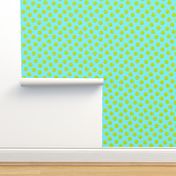 (small scale) tennis ball on light blue C18BS