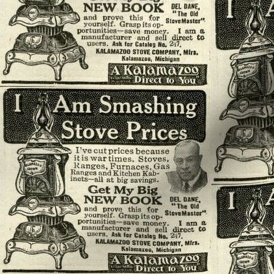 Pot Belly Stove ad from 1918