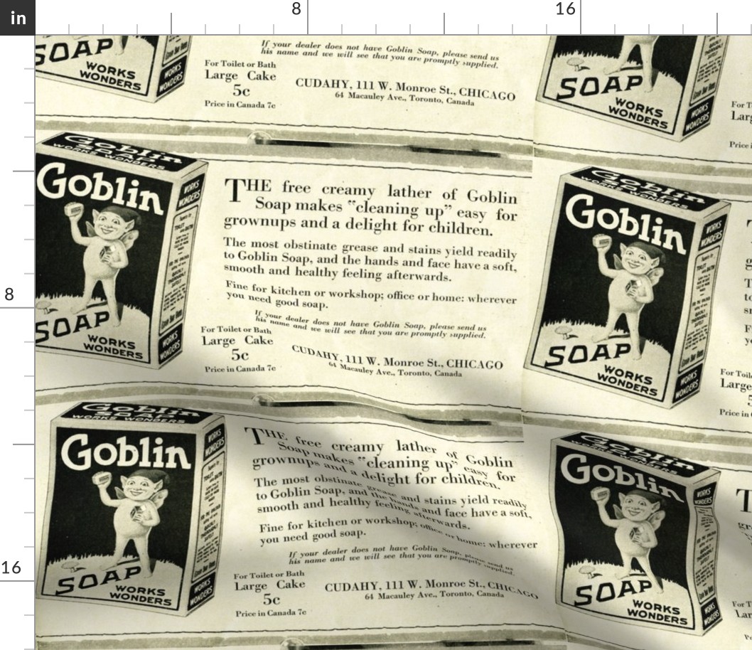 1918  Goblin Soap Advertisement