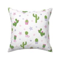 Colorful Cacti Tea Party Pattern