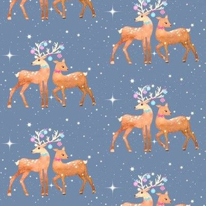 Holiday Reindeer / watercolor / christmas