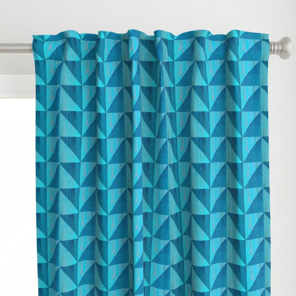 Blue triangle pattern