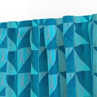 Blue triangle pattern