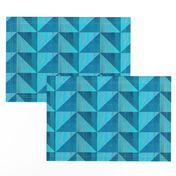 Blue triangle pattern