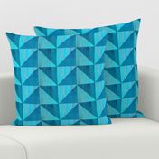 Blue triangle pattern