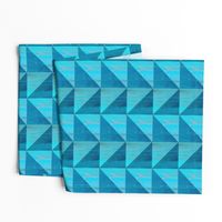 Blue triangle pattern