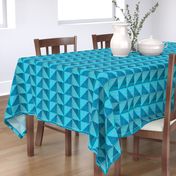 Blue triangle pattern