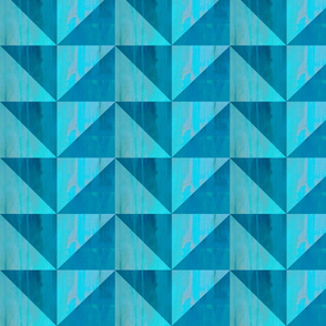 Blue triangle pattern