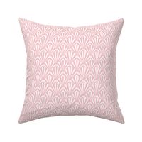 Art Deco Pattern // Pink shell, Art deco fan, scallop