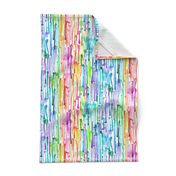 Watercolor Rainbow Paint Drips