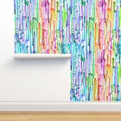 Watercolor Rainbow Paint Drips