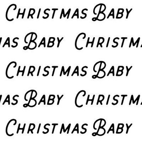 christmas baby // black