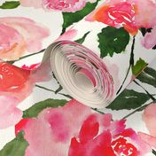 Hand Painted Watercolor Roses