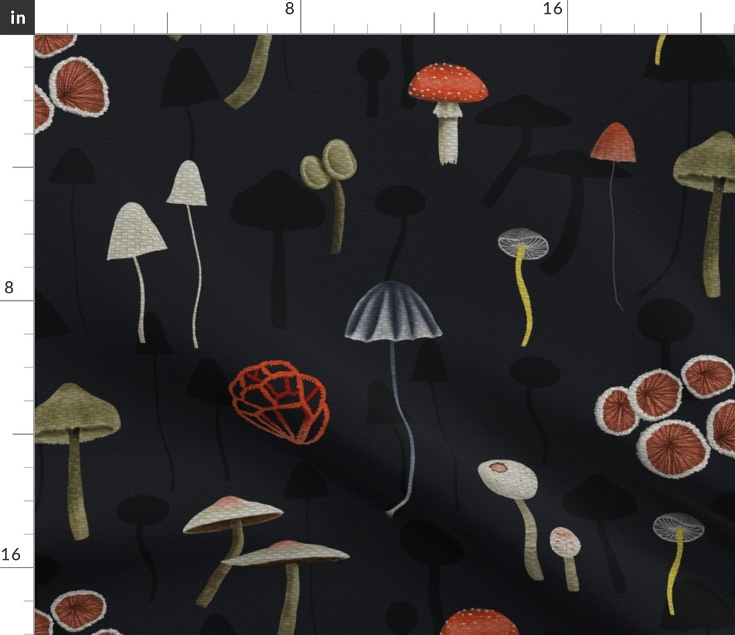 Dark Mystery Fungi - Large Scale