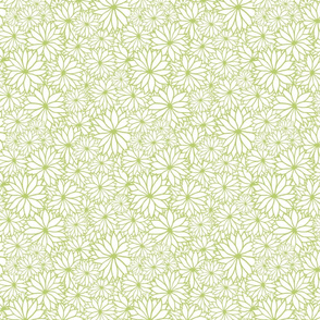 Green Floral Repeat Pattern