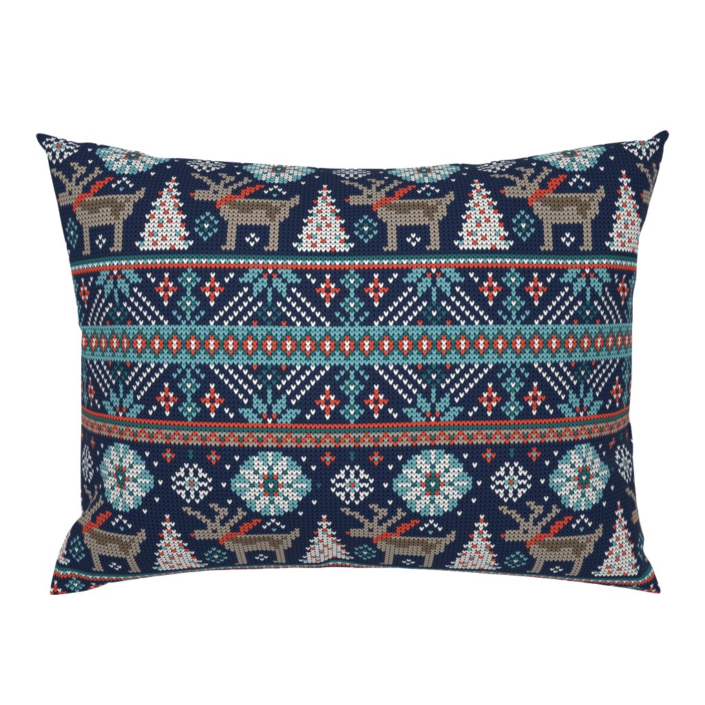 Festive Fair Isle - Navy Blue