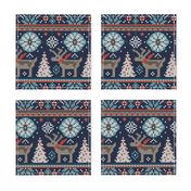 Festive Fair Isle - Navy Blue