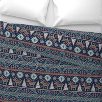 Festive Fair Isle - Navy Blue