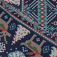 Festive Fair Isle - Navy Blue