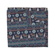 Festive Fair Isle - Navy Blue