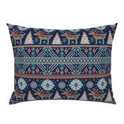 Festive Fair Isle - Navy Blue