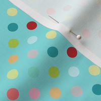 Playground dots in aqua