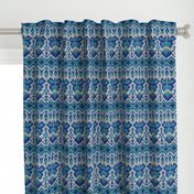 Fair Isle Butterflies, cobalt