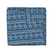 Fair Isle Butterflies, cobalt