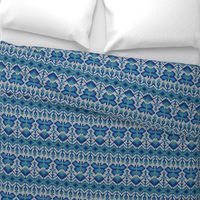 Fair Isle Butterflies, cobalt