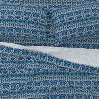 Fair Isle Butterflies, cobalt