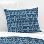 Fair Isle Butterflies, cobalt