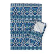 Fair Isle Butterflies, cobalt