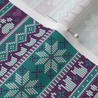 Fair Isle Felines - Winter Berry