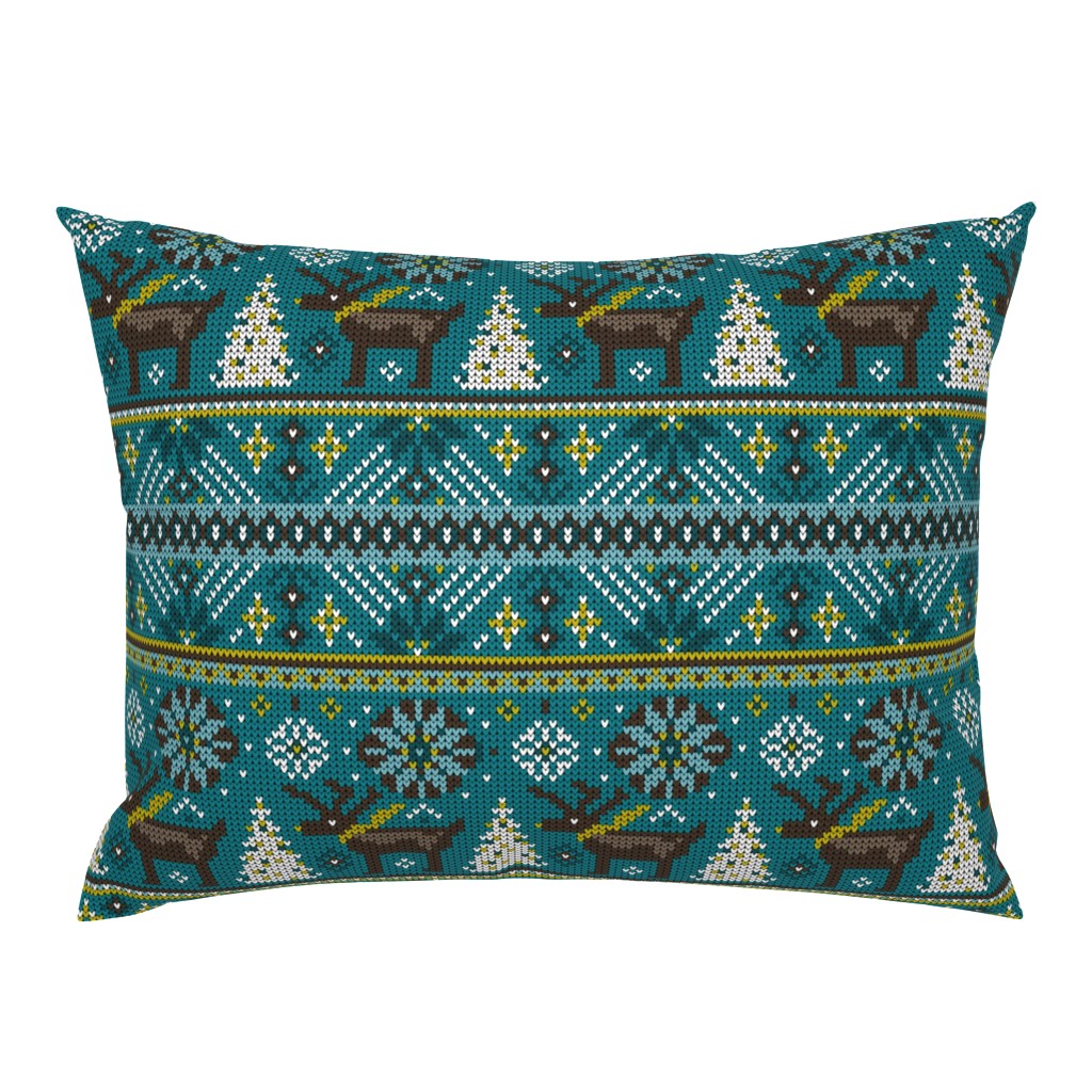 Festive Fair Isle - Teal