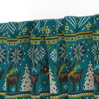 Festive Fair Isle - Teal