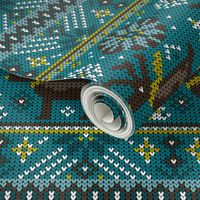 Festive Fair Isle - Teal